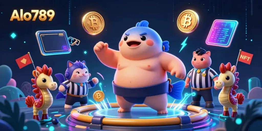 Engage in Alo789's top lively underwater fight scene with a fugu champion and cheering fans.