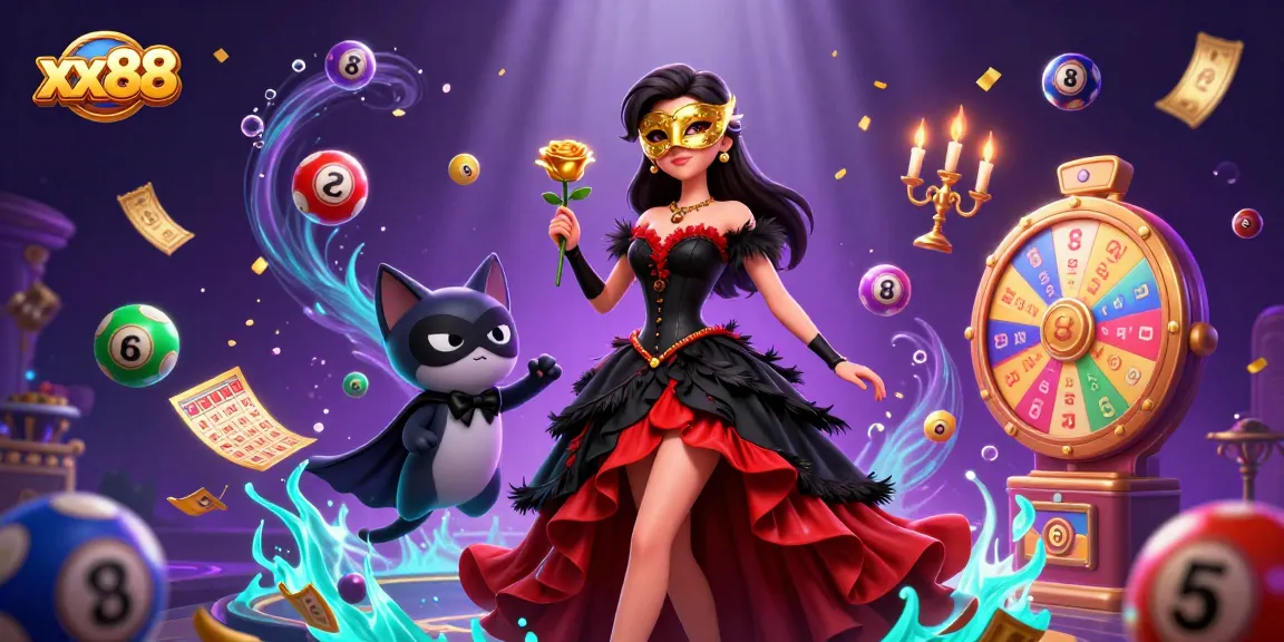 Experience exhilarating lottery excitement with xx88's colorful balls and games in a magical setting.