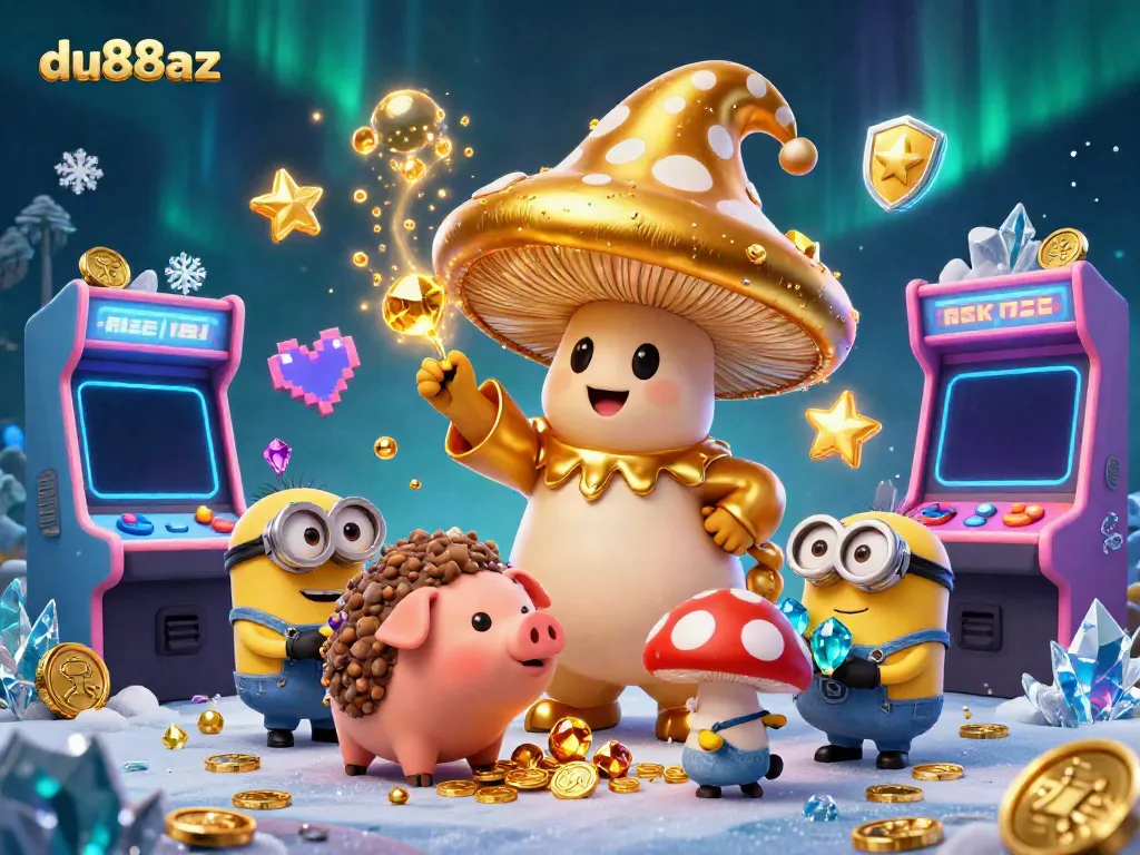 Explore exciting gameplay at du88az with a magical gaming scene filled with treasures and vibrant colors.