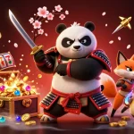Experience thrilling jackpots at MM88 with a vibrant 3D illustration of samurai-themed casino fun.