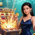 Experience the thrill of tải go88 with a stunning casino illustration featuring vibrant gaming elements.