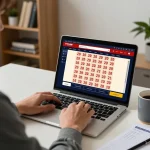 Engaging in đánh lô online with a strategic approach at home.