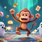 Engage in thrilling bets with sv88's lively casino scene featuring golden coins and sports elements.