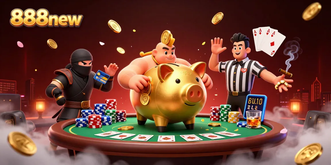 Experience thrilling games with 888new's vibrant casino action, featuring unique animated characters and dynamic gameplay.