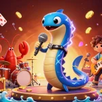 Experience the thrill of gaming with sun win's electric eel DJ in a vibrant underwater casino.