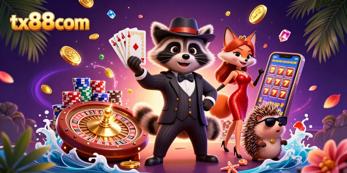 Experience tx88com's vibrant casino scene with dazzling characters and exciting games.